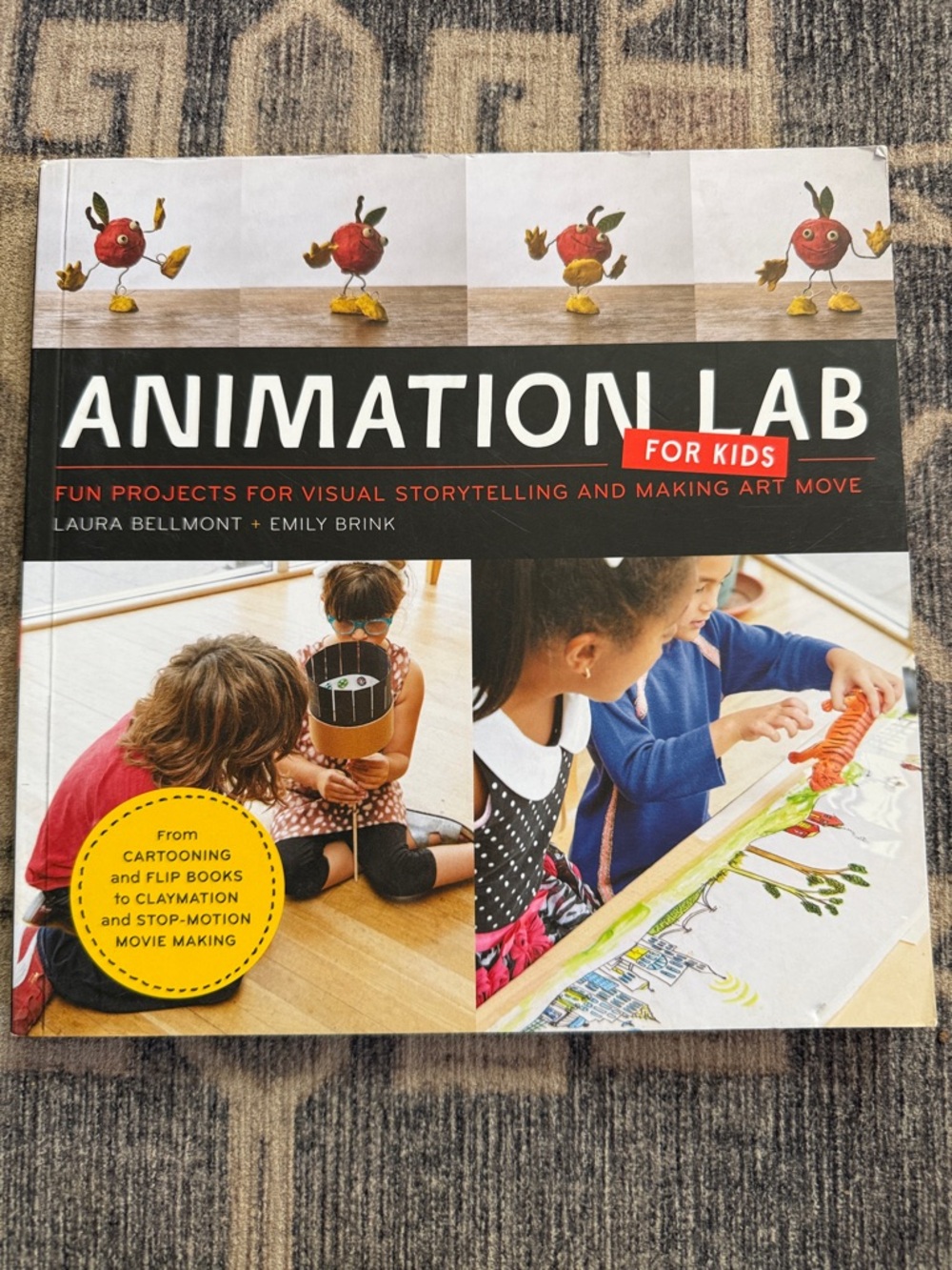 Animation Lab for Kids - Creative Storytelling Activity Book (White, Red, Black)